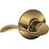 Schlage F-Series Lock F10 Passage Accent Lever Style Antique Brass