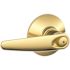 Schlage F-Series Lock F40 Privacy Lever Jazz Lever Bright Brass