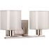 Progress Lighting Invite Two Light Antique Bronze Bath Light With White Glass