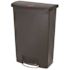 Rubbermaid Commercial Slim Jim 24 Gallon Front Step On Resin Trash Can Black