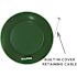 Alpine Industries Rain Bonnet Lid For Outdoor Metal Trash Can, 38-Gallon, Green