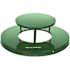 Alpine Industries Rain Bonnet Lid For Outdoor Metal Trash Can, 38-Gallon, Green