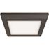 Satco Blink LED 5" Cct Selectable 120v 9w Square Flush Mount Black Fixture
