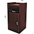 Alpine Industries 40 Gal Mahogany Finish Wooden Tray Top Waste Enclosure Trash