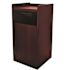 Alpine Industries 40 Gal Mahogany Finish Wooden Tray Top Waste Enclosure Trash