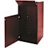Alpine Industries 40 Gal Mahogany Finish Wooden Tray Top Waste Enclosure Trash