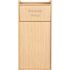 Alpine Industries 40 Gallon Oak Finish Wooden Tray Top Waste Enclosure