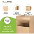 Alpine Industries 40 Gallon Oak Finish Wooden Tray Top Waste Enclosure
