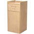 Alpine Industries 40 Gallon Oak Finish Wooden Tray Top Waste Enclosure