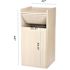 Alpine Industries 40 Gallon White Finish Wooden Tray Top Waste Enclosure Can
