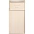 Alpine Industries 40 Gallon White Finish Wooden Tray Top Waste Enclosure Can