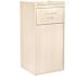 Alpine Industries 40 Gallon White Finish Wooden Tray Top Waste Enclosure Can