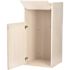 Alpine Industries 40 Gallon White Finish Wooden Tray Top Waste Enclosure Can