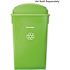 Alpine Industries Slim 23 Gallon Lime Green Waste Receptacle Trash Can