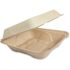 World Centric Fiber Hinged Containers 3-Compartments 7 X 8.3 X 3.2 Case Of 300