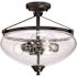 Nuvo Lighting Nuvo LightingThree-Light Semi-Flush Mount Sudbury Bronze