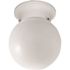 Progress Lighting White One-Light Flush Fixture 6 X 7.25