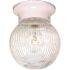 Satco White One-Light 6 X 7 Ball Fixture