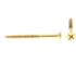 Generic Wood Screws, Flat Hd, Phil Dr, #14 X 3in, Brass, Package Of 25