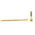 Generic Wood Screws, Flat Hd, Phil Dr, #10 X 3in, Brass, Package Of 15