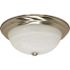Satco Brushed NICKEL Three-Light 15 Flush Fixture