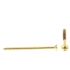 Generic Wood Screws, Flat Hd, Phil Dr, #6 X 2in, Brass, Package Of 50