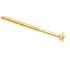 Generic Wood Screws, Flat Hd, Phil Dr, #6 X 2in, Brass, Package Of 50