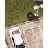 Alpine Industries Alpine Industries 40-Gallon All-Weather Trash Can With Grey Stone Panels