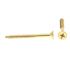 Generic Wood Screws, Flat Hd, Phil Dr, #10 X 2in, Brass, Package Of 25