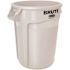 Rubbermaid Commercial 10 Gallon Brute White Trash Can