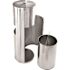 Alpine Industries Alpine Stainless Steel Built-in Trash Can and Gym Wipe Dispenser