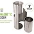 Alpine Industries Alpine Stainless Steel Built-in Trash Can and Gym Wipe Dispenser