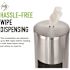 Alpine Industries Alpine Stainless Steel Built-in Trash Can and Gym Wipe Dispenser
