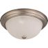 Satco Brushed NICKEL Three-Light 15 Flush Mount