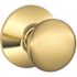 Schlage F-Series Lock F10 Passage Plymouth Knob Style Lifetime Bright Brass