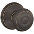 Schlage F-Series Lock F40 Privacy Knob Georgian Knob Aged Bronze