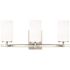 Generation Lighting Alturas 9.5 Watts Three Light Bath Sconces Brushed NICKEL