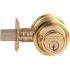 Schlage Bright Brass Double Cylinder Deadbolt With 4 Keyed Alike