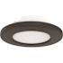 Satco 4" LED Cct Selectable Black Surface Mount Fixture