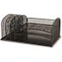 Safco Onyx Desk Organizer With 3 Horizontal And 3 Vertical Sections, Blue