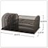 Safco Onyx Desk Organizer With 3 Horizontal And 3 Vertical Sections, Blue