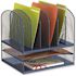 Safco Onyx Desk Organizer With 2 Horizontal And 6 Vertical Sections, Blue