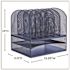 Safco Onyx Desk Organizer With 2 Horizontal And 6 Vertical Sections, Blue
