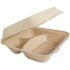 World Centric Fiber Hinged Containers 3-Compartment 9.3 X 9 X 3.3 Case Of 300