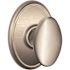 Schlage Siena Knob Passage, Satin NICKEL