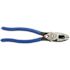 Klein Tools 9'' High-Leverage Side-Cutting Heavy-Duty Connector Crimping Pliers