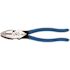 Klein Tools 9'' High-Leverage Side-Cutting Heavy-Duty Connector Crimping Pliers