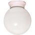 Satco White Incandescent One-Light 6 Ball Fixture