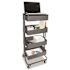 Vertiflex Multi-Use Storage Cart/stand-Up Workstation, Gray