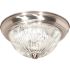 Satco Brushed NICKEL Two-Light 11 X 5'' Flush Mount